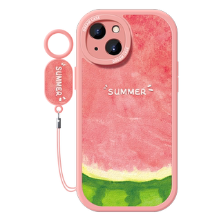 适用苹果16手机壳17女款13pro保护套12mini全包iphone11promax硅14胶xs防摔xr夏天7plus磨砂8西瓜6s软15壳air