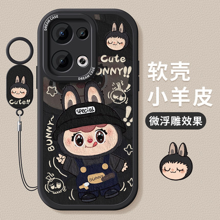 适用opporeno13手机壳新款reno12pro保护套11全包10pro+硅胶防摔9/8/7se磨砂可爱6por卡通女5k个性oppo软外壳