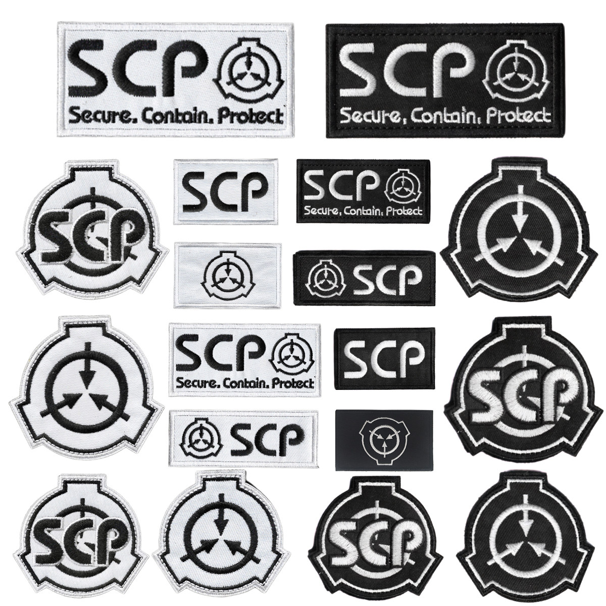 SCP基金会刺绣臂章标志徽章户外士气章魔术贴背包贴补丁贴帽徽