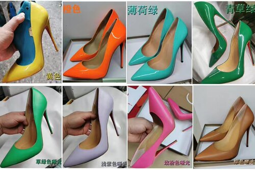 红底之欢 定制单鞋N+多颜色图选 12/13cm 性感细跟红底浅口单鞋