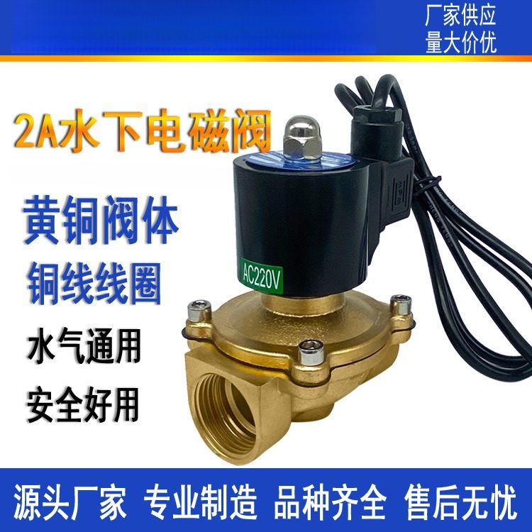 常闭电磁阀水阀铜开关气阀AC220VDN50/DN65/DN80/3寸电磁气阀24V