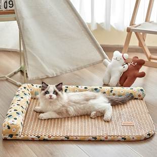 四季 猫窝夏天凉席凉窝夏季 通用冰窝猫床沙发垫子幼猫狗窝宠物用品