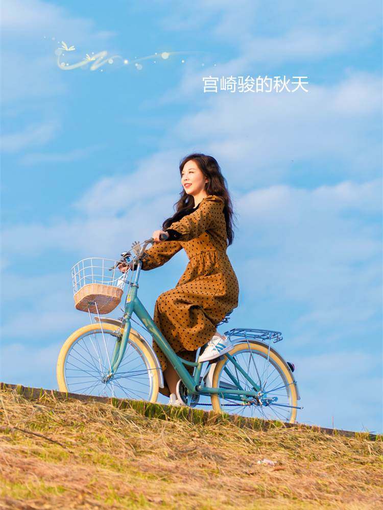 凤凰牌自行车女式大人轻便成年24寸26寸男女士通勤车学生上班单车_虎窝淘