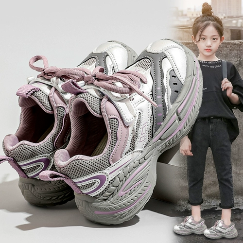 Детская спортивная обувь, туфли, осенняя, мягкая подошва, подходит для подростков, для бега