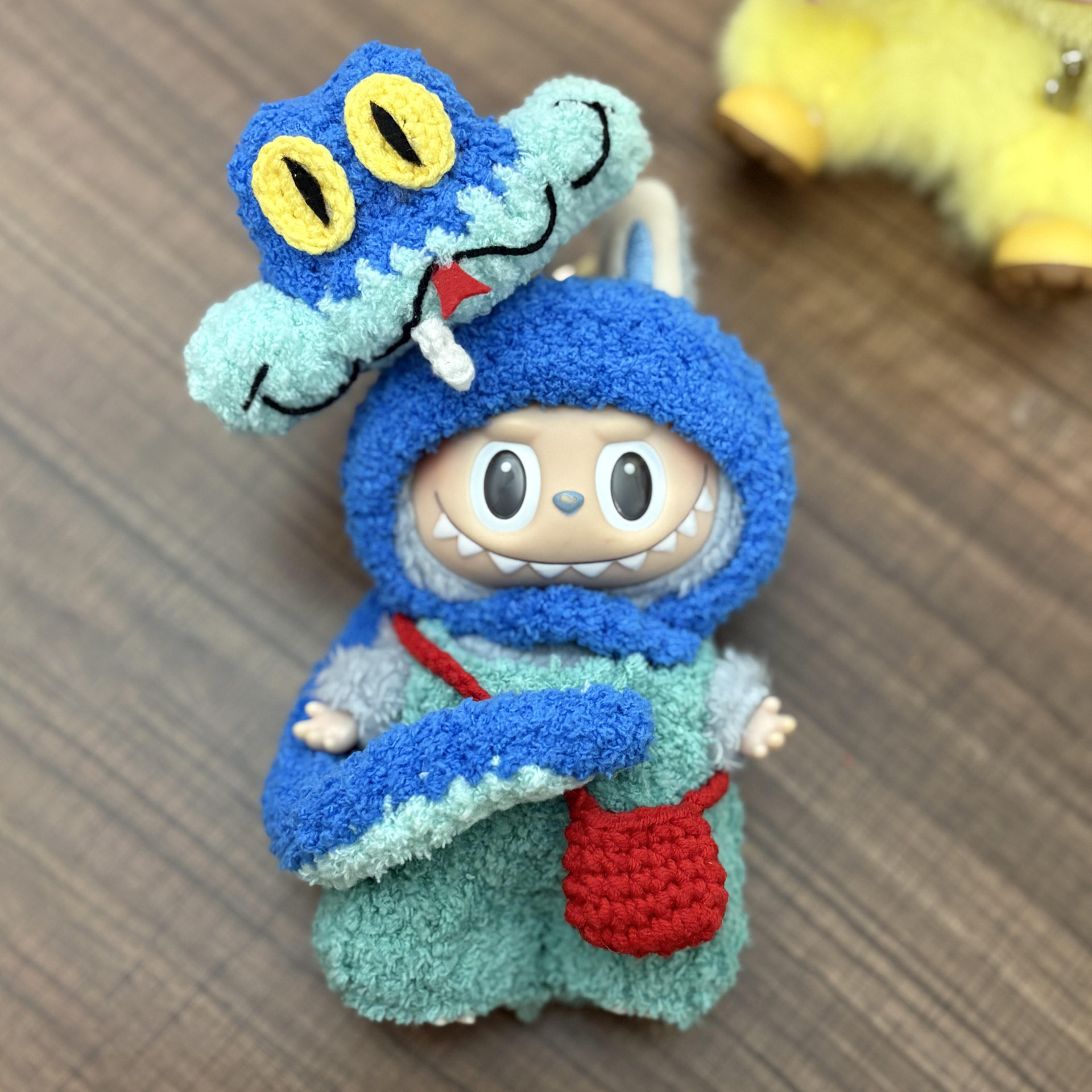 17cm泡泡玛特Labubu拉布布疯狂动物城盖瑞蛇款娃衣编织材料包,模玩/动漫/周边/娃圈三坑/桌游,潮玩娃衣,淘宝优惠券,粉丝福利购,淘宝优惠卷