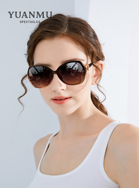 2024新款偏光女士太阳镜时尚防晒驾驶大框太阳镜高端防紫外线眼镜