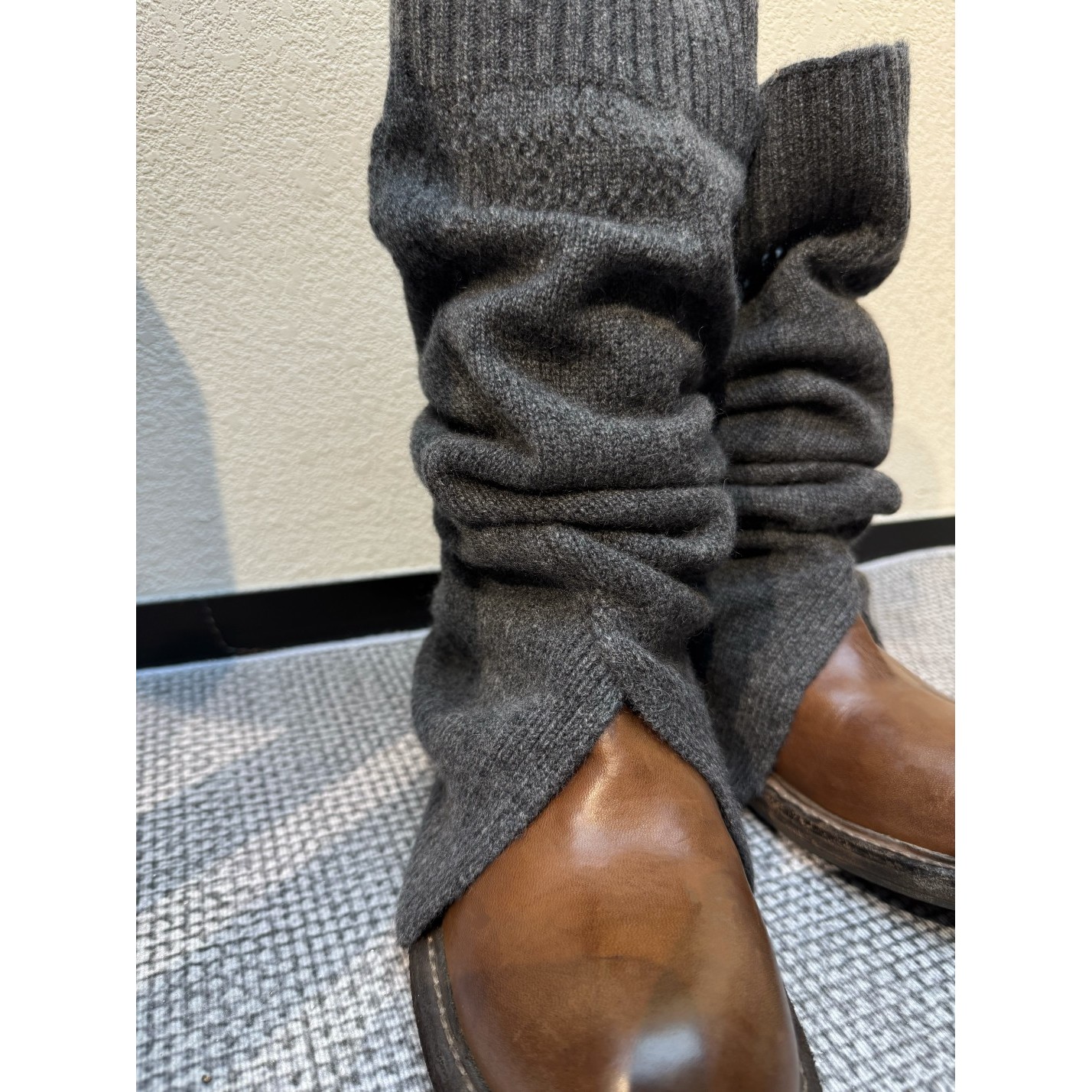 SCRT集喜瑭羊绒百搭时尚堆堆袜靴袜护膝袜HGW1614A