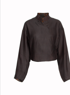 SCRT集喜瑭新中式桑蚕丝香云纱外套SFW13361