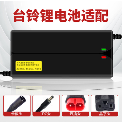 台铃锂电池原装电动车充电器48V2A3A云插卡农麦克风头原厂正品