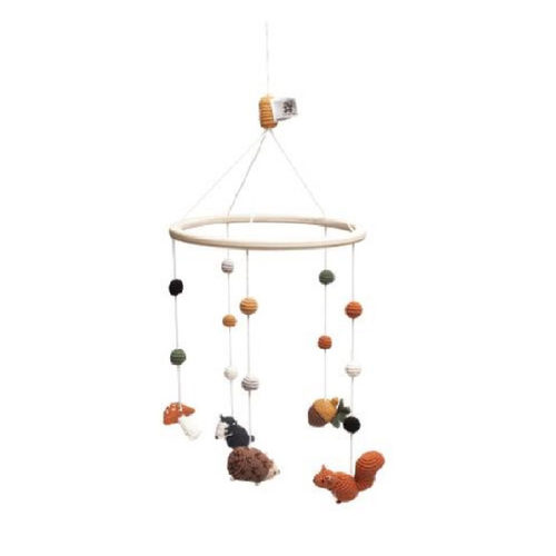 Sebra床铃、木质支架安抚玩具