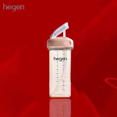新加坡原装进口正品hegen吸管杯龙年奶瓶喝水杯ppsu海格恩330lm