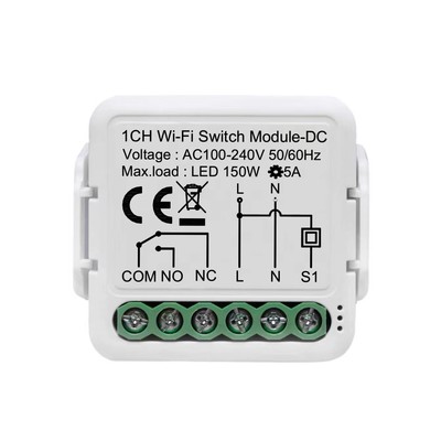 涂鸦适用开关电控锁器干0触点接通断于0zigbee智能WIFI干10V-20点