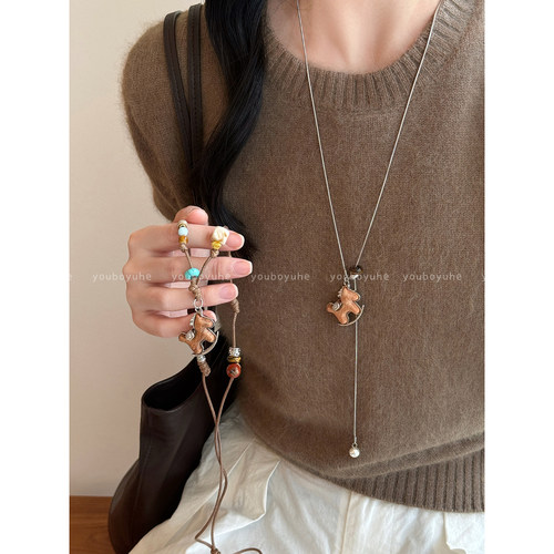 新中式复古小马独特设计时尚项链