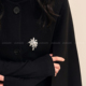 绽放美丽 珍珠烟花胸针女轻奢高端精致胸花小众毛衣大衣别针配饰