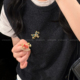 马上有钱 金色小马胸针女轻奢高级感精致毛衣别针小众时尚 配饰品