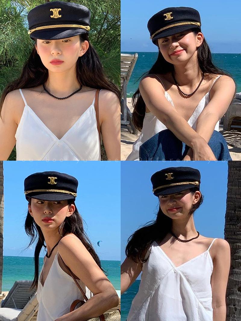网红fever同款复古黑玛瑙项链女款高级感小众锁骨链串珠颈链配饰