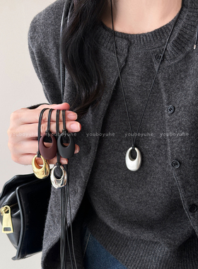 冷淡风水滴吊坠轻奢高级感项链