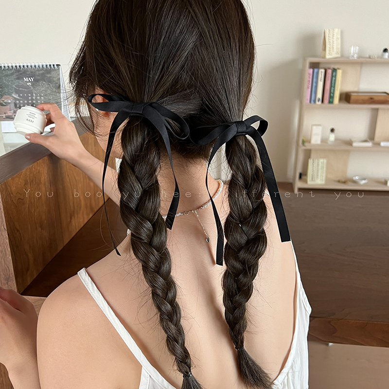 蝴蝶结飘带发圈高弹力橡皮筋