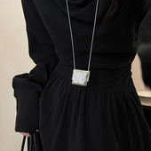 2026新款 中古金属编织包包长款 吊坠项链女款 高级感毛衣链挂脖配饰