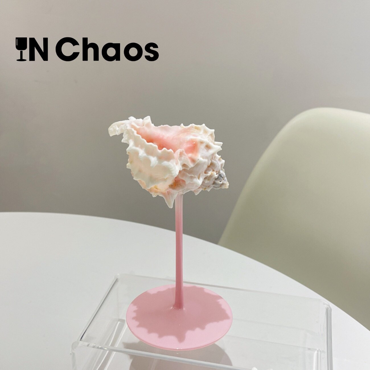 IN Chaos轻奢手工创意礼物天然海螺贝壳杯装饰高脚杯酒杯女生可爱
