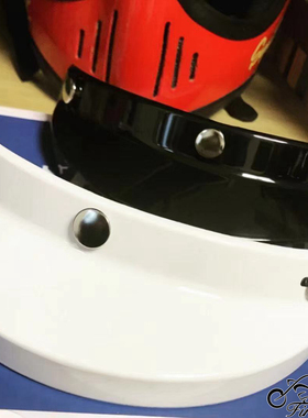 CHIEF biltwell头盔黑色白色帽檐复古半盔34盔三扣式防晒遮阳帽沿