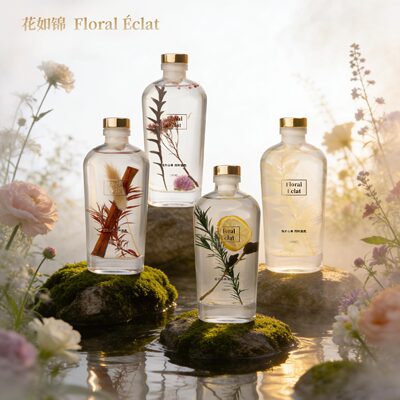 花如锦新款藤条无火香薰氛散香器纯植物精油持久留香