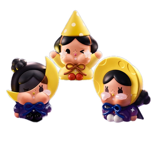 POPMART泡泡玛特CRYBABY出走 月亮坐坐萌粒手办盲盒摆件礼物玩偶