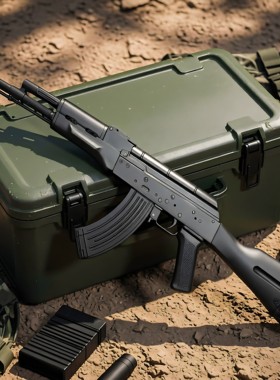 1：2.05合金军模AK47步枪模型 全金属男孩玩具抛壳合金枪不可发射