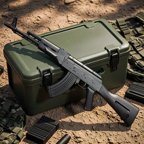 1：2.05合金军模AK47步枪模型 全金属男孩玩具抛壳合金枪不可发射