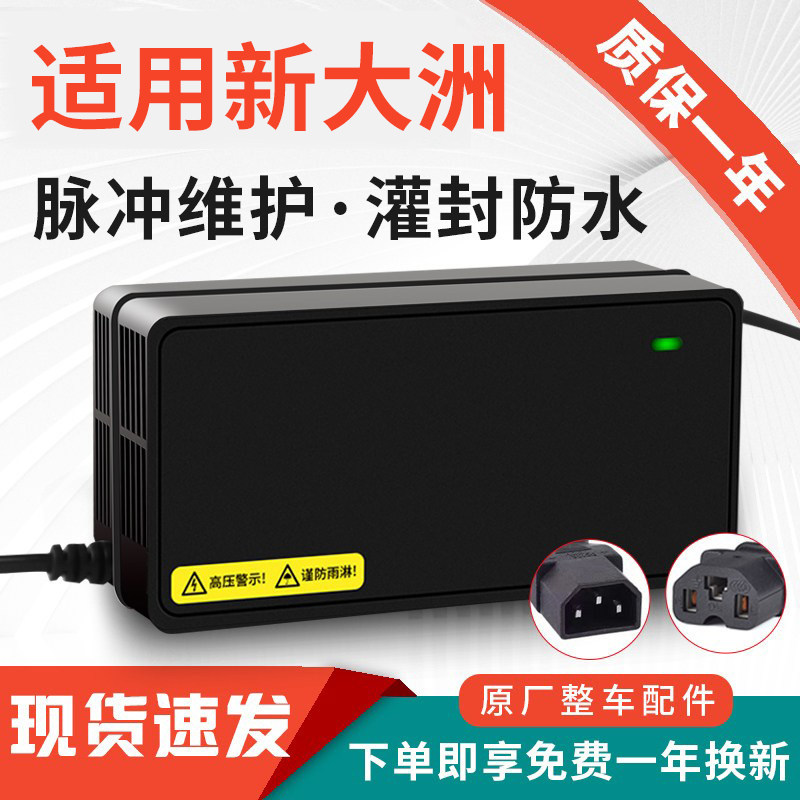 适用新大洲电动车电瓶充电器48V12AH60V20AH72V32A新国标