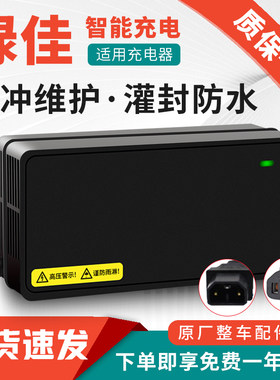 适用绿佳电动车充电器48V12Ah60V20Ah72V32Ah8445三段式充电