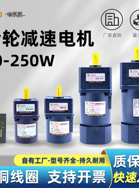 齿轮减速机可调速减速电机微型异步变速马达交流单相220v三相380