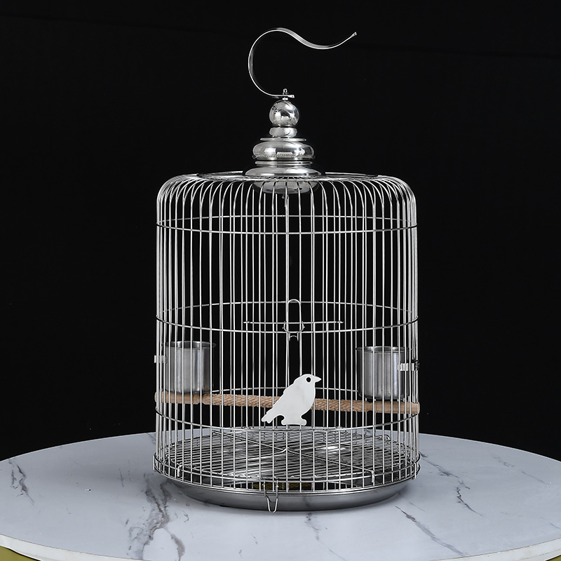 不锈钢材质牡丹笼子八哥鸟笼