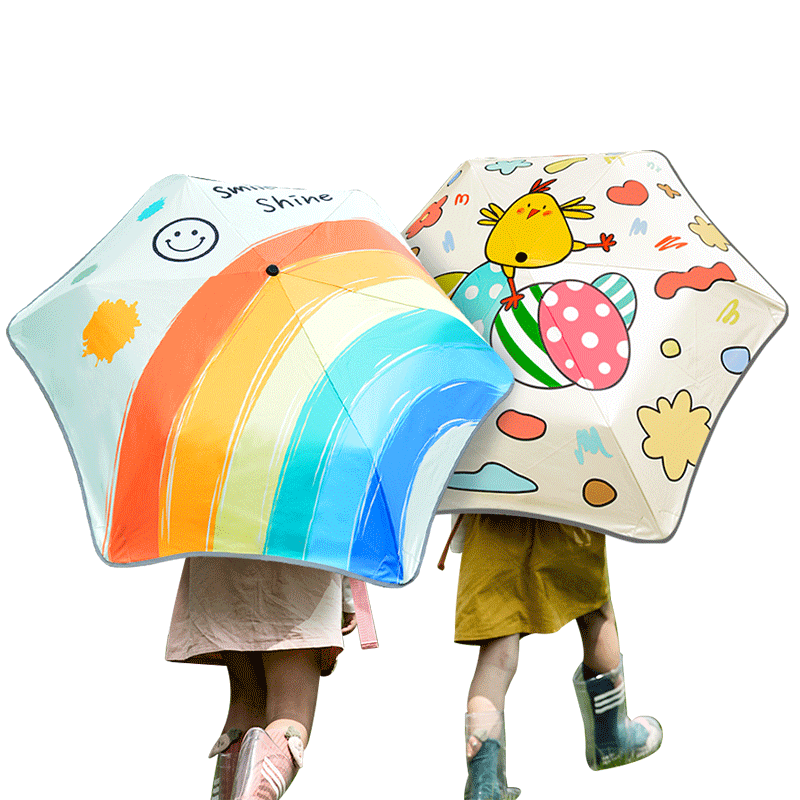雨伞小学生上学专用儿童男孩女生全自动一键开合折叠晴雨小巧便携