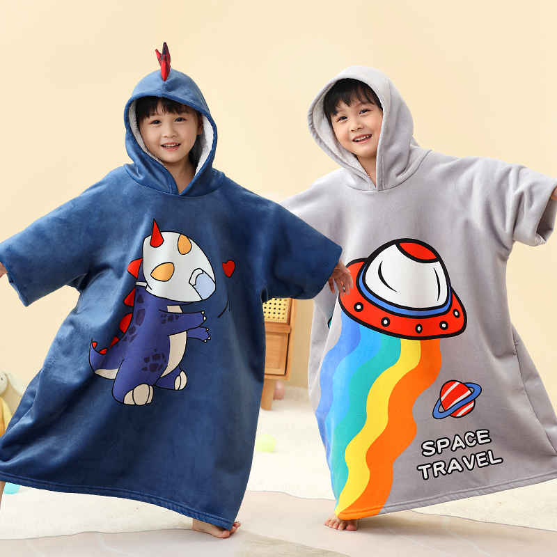 儿童浴巾斗篷浴袍吸水a类加厚