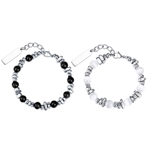 CCO星空物语情侣款冷淡风小众设计碎银子拼接串珠手链送女友礼物