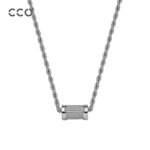 CCO男士 小众高级感设计潮牌男生配饰吊坠锁骨链礼物 项链冬季