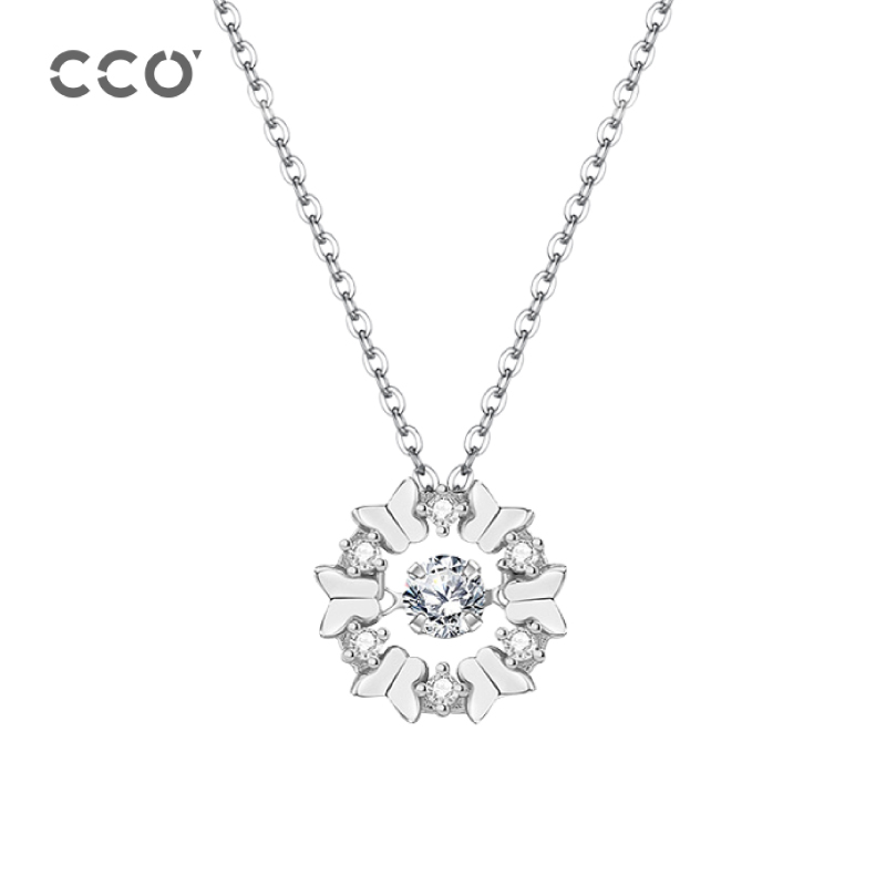 CCO蝴蝶项链S925银超仙小众设计感高级感精致锁骨链女神节礼物