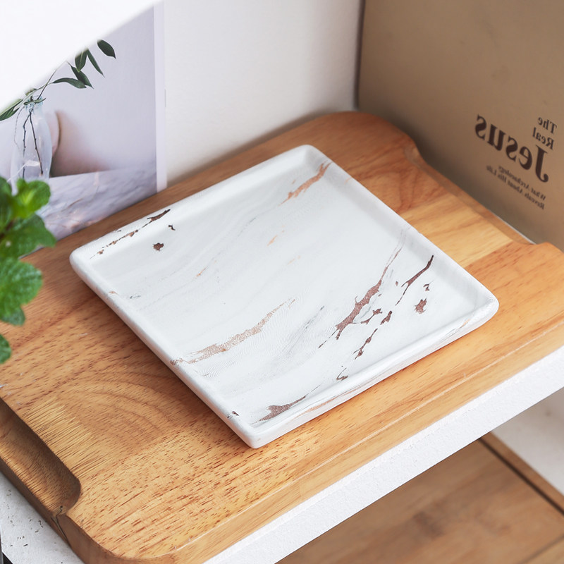 北欧陶瓷正方形托盘接水盘落地垫盘底托底盘绿植ins风室内外阳台,鲜花速递/花卉仿真/绿植园艺,花盆,淘宝优惠券,粉丝福利购,淘宝优惠卷
