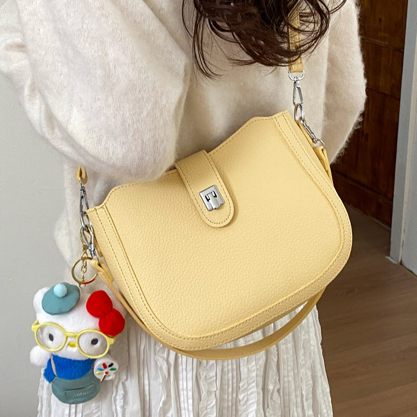 马鞍包女2026新款高级感单肩斜挎包可爱腋下包小众质感半圆包女包,箱包皮具/热销女包/男包,通用款女包,淘宝优惠券,粉丝福利购,淘宝优惠卷