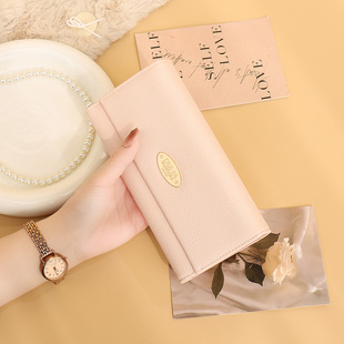 长款钱包女2026新款简约高级感卡包一体时尚手拿包多卡位折叠长夹