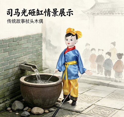 杖头木偶司马光幼儿园表演