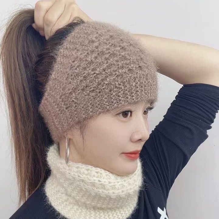 保暖发带帽保暖护脑门针织秋冬