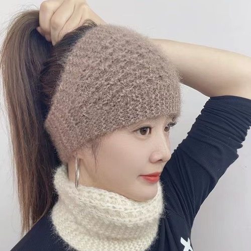 保暖发带帽保暖护脑门针织秋冬