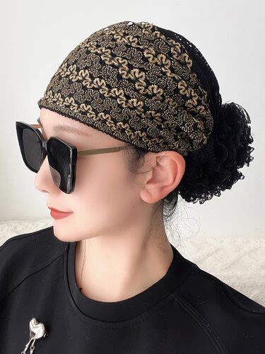 包头帽优雅女四季遮白发透气