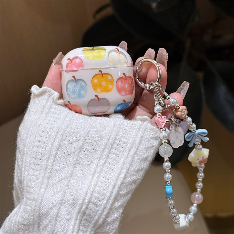 镂空彩色苹果适用airpods4代无线蓝牙耳机保护套新3代airpodspro2耳机套二代三代适用苹果airpodspro3女