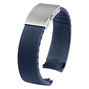 代用浪琴康卡斯表带橡胶L3.781 642 742 782男运动潜水硅胶 21mm