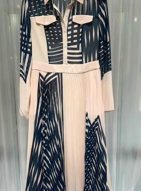 现货速发玛家商场同款2025初春【幻影几何】衬衣连衣裙A1FAW61220