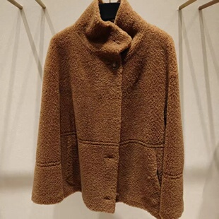 现货速发商场同款2025秋冬新款羊毛美拉德毛呢外套女EWW364D004