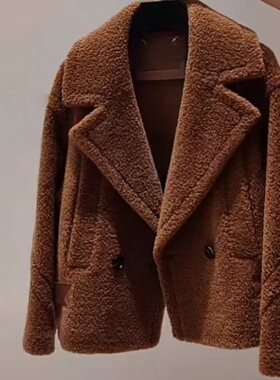 商场同款2025秋冬新款羊毛美拉德复古毛呢大衣女EWE364D040